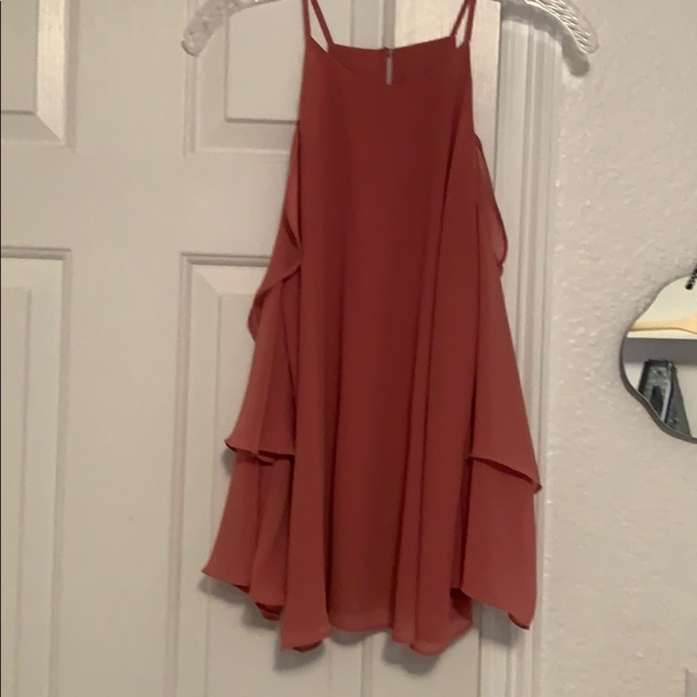 Off the shoulder pink blouse size M